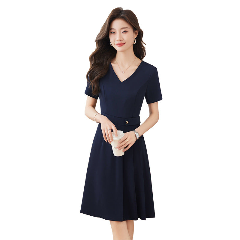 Slimming Office Wear Front Desk Work Skirt
