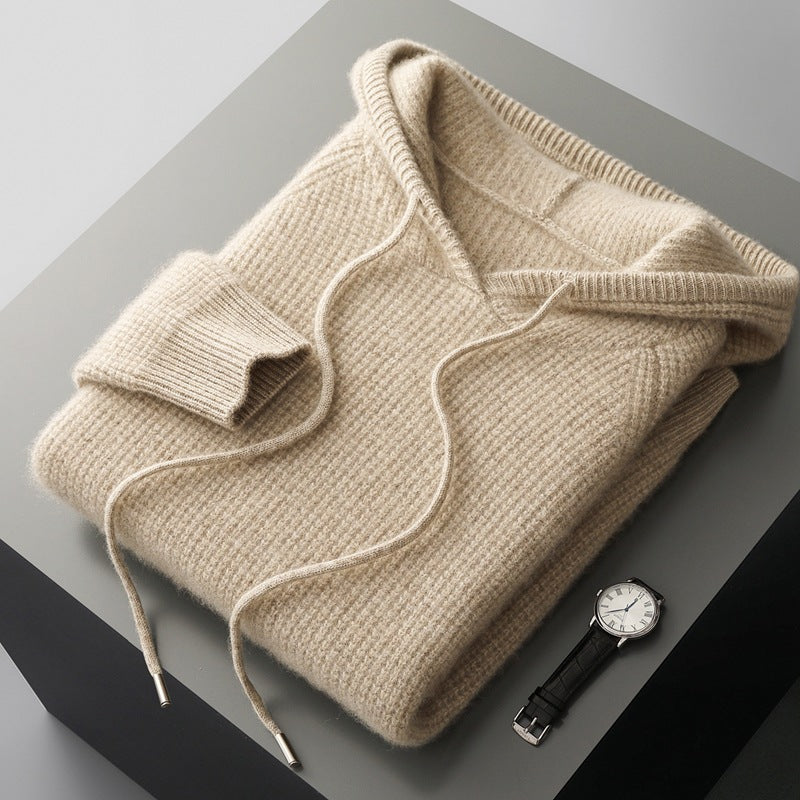 Autumn And Winter New Cross-border Hooded Cashmere Sweater
