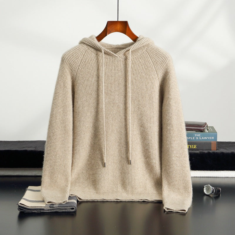 Autumn And Winter New Cross-border Hooded Cashmere Sweater