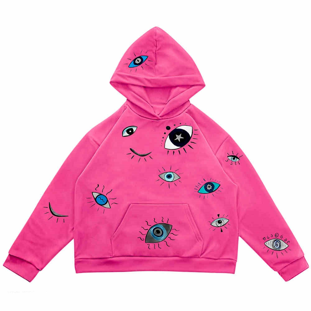 Eye Stitching Niche Unique Hooded Sweater