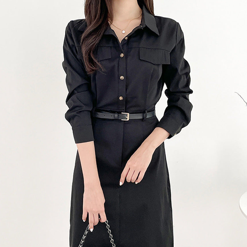 Lady's Elegant Waist-cinching And Hip-hugging Fashionable Dress