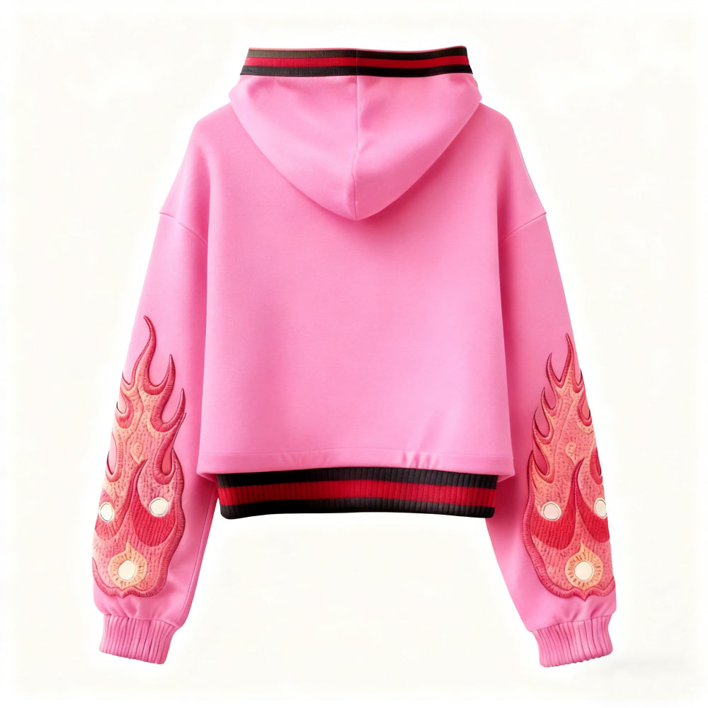 Printed Hoodie Abstract Pattern Hooded Couple Outfit