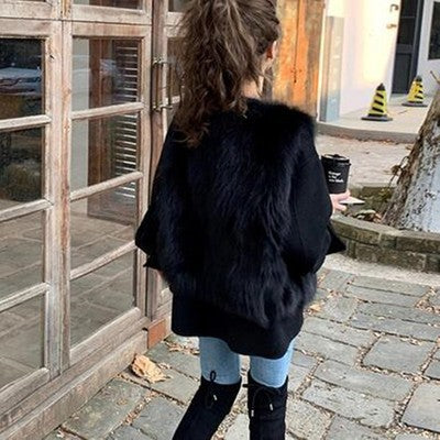 Women's Fashion Short Fluffy Vest Coat